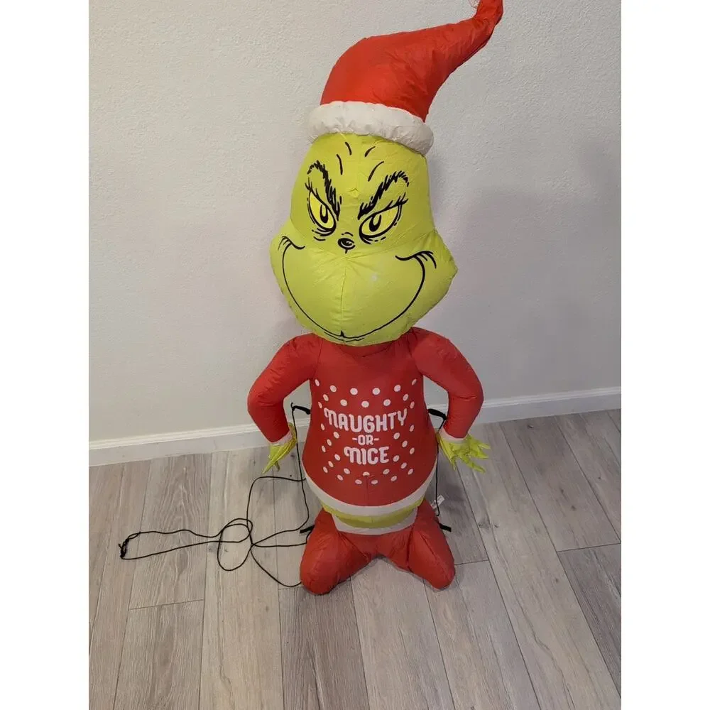 CHRISTMAS THE‎ GRINCH DR SEUSS 4 FT Airblown Inflatable GEMMY